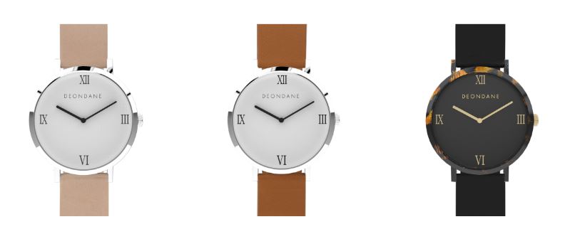 minimal style deon dane numeral watches